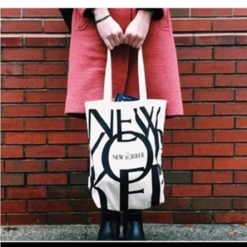 The New Yorker Classic Canvas Tote Reusable Bag - Picture 3 of 13